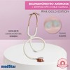 Kit Baumanómetro con Estetoscopio de Doble Campana de Lujo (Rosa-Pink
