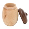 Acorn Shaped Toothpick Container 8cm Height Rounded Structure Eco Friendly