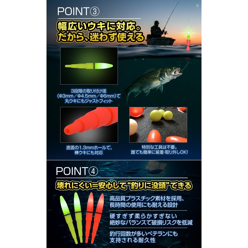 【Supervised by Fishing Pro YouTuber】PLEAVIT Electric Float Top Night Fishing