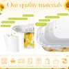 Tioncy 50 Set Mini Sunflower Loaf Pans with Lids Spoons