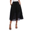 Urban CoCo Women's A Line Elastic Wasit Chiffon Midi Skirt