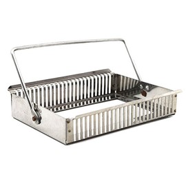 Staining Rack, 25 Slides, Aluminum with Handles - Eisco Labs