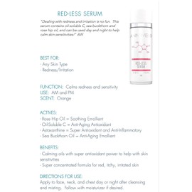 ANN WEBB Redless Relief Serum - All Natural Calming, Anti-aging, Hydrating, Brightening, Anti-Oxidant Radiant Skin Glow Serum w/Vitamin C, Vitamin E Fights Rosacea (Redness) & Boosts Collagen .5oz
