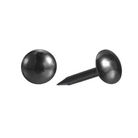 uxcell Upholstery Tacks Nail Pins Furniture, 50Pcs 7x17mm Thumb Tack Pins Assortment Kit Carbon Steel for Home Sofa DIY Decorative Nail Heads Nails, Black