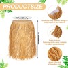 Berlune 12 Pcs Bulk Raffia Hula Skirts for Adults Hawaiian