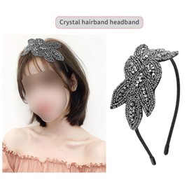 OTOTEC Flower Feather Rhinestone Flapper Headband Crystal Headpiece Vintage Headband Decorative Accessories for Women Girls 14.2 x 12.1 cm, Pack of 3, 14.2 x 12.1 cm, Metal, Metal