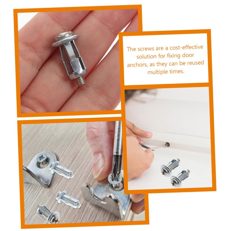 iplusmile 25pcs Expansion Screws for Doors Metal Cavity Fixing Nuts