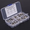 Cabeza Zócalo Tapa Tornillos,60pcs M6 Botón de acero inoxidable Botón