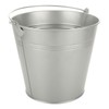 ZOFORTY 6 Pack Galvanized Bucket with Handles, Black Metal Bucket,