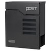 Parrency Metal Mailbox Wall Mount, Locking Mailbox with Key Lock,