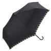 2022 Wpc. 801-972 Women’s Mini Folding Parasol, Blackout, Star Pattern,