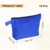 uxcell Canvas Makeup Bags, 10pcs Travel Cosmetic Bags Bulk, Multipurpose