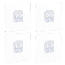 YeeBeny Corner Shower Caddy Adhesive Sticker Hook Mount for Shower Caddy Basket Bathroom Shelf Compatible with KINCMAX，SMARTAKE, JOMARTO, Flowmist, Nieifi, HapiRm, Odesign, Lovelers 4 pack