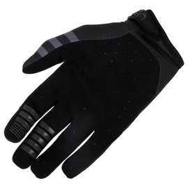 MSR Rush MTB Mountain Bike Dirt Bike Motocross MX BMX Outdoor Sports ATV UTV Powersports Riding Gloves for Men and Women Medium Black