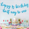 Half Way To One Banner happy 1/2 Birthday Bunting Banners