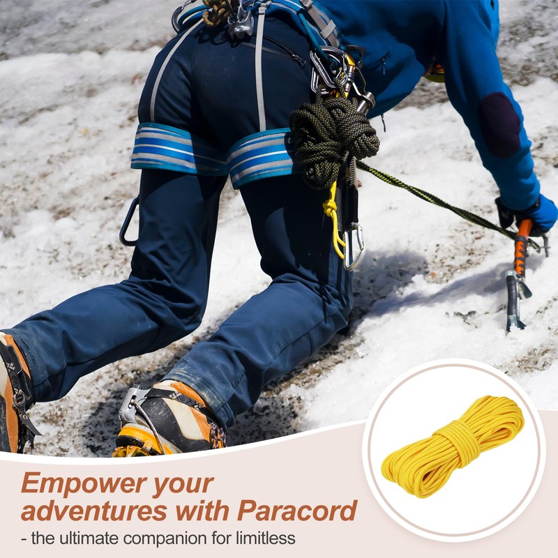 MECCANIXITY 650 Paracord 50 Feet, 4mm 9 Strand Parachutes Cord