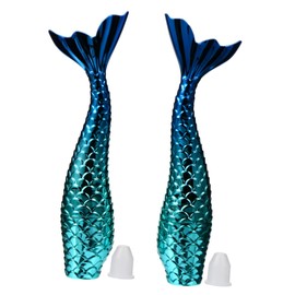 Minkissy 2pcs Mermaid Eyeliner Tubes Empty Liquid Eyeliner Containers Lightweight Leak Cosmetic Applicators for Easy Filling for Beginners and Makeup Artists