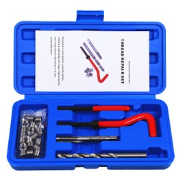 BestsQ Pack of 25 Thread Repair Kit Drill Helicoil Repair Kit Compatible Hand Tool Set for Car Repair Size: M8 x 1.0