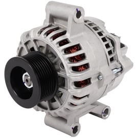 SCITOO Alternator Fits for Ford for F-350 Super Duty 6.0L 2005-2007,for Ford for F-450 Super Duty 6.0L 2004-2007,for Ford for F-550 Super Duty 6.0L 2004-2007 12V 110Amp CW S8 Pulley Class 8479