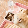 J&L VVMEET Hanging Dog Bowls, Cage Automatic Cat Food and