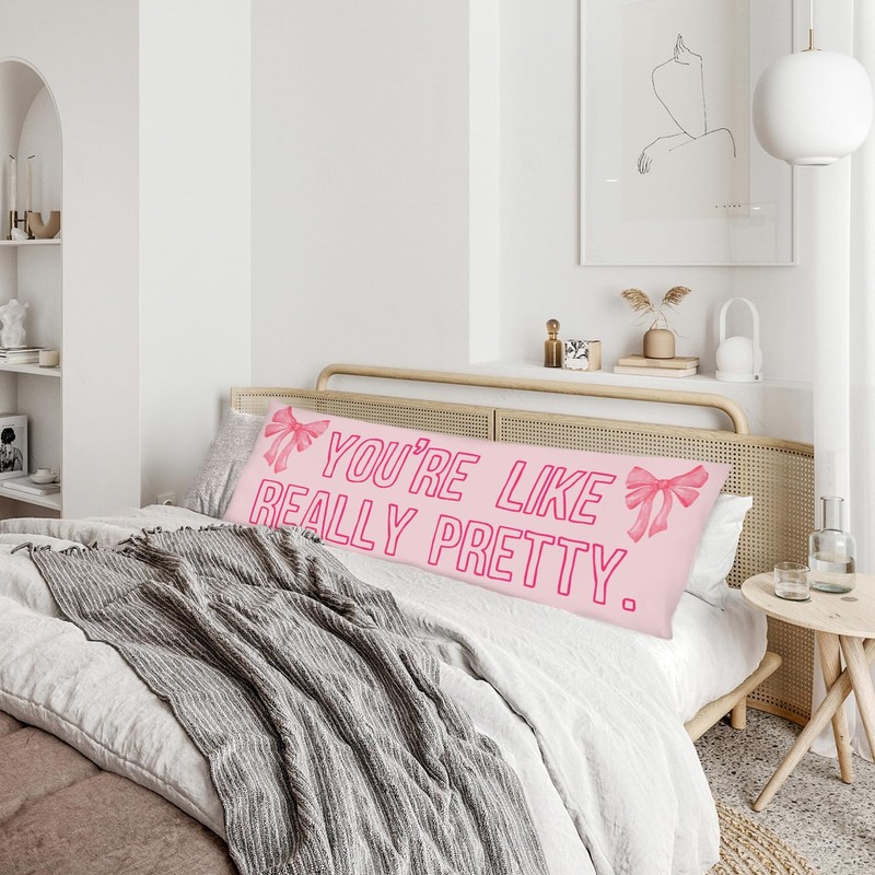 KAOWT Pink Your Like Really Pretty Body Pillow Covers 20x54,