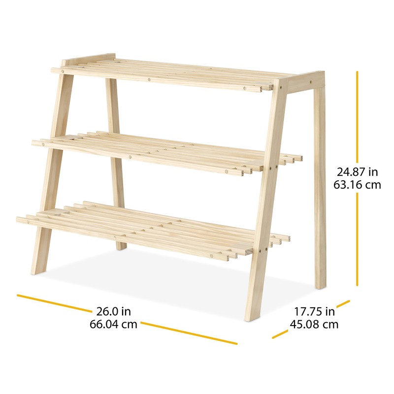 Whitmor 3-Tier Wood Shoe Shelves