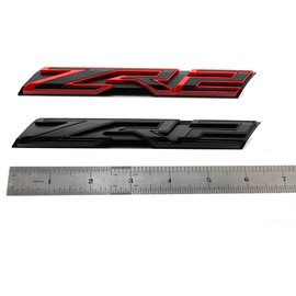 1x Grille ZR2 Emblem Badge Letter ZR2 Grill Compatible with Silverado Colorado 84240080 OEM (All Black)