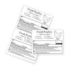 Poultry Freezer Labels,4x3 Inch with Handling Instructions Exemption,50 Pcs