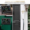 Weather Station Indoor Outdoor Thermometer Wireless, Home Atomic Clock with