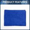 INFINAUTO Cleaning Cloths Towel,Car Drying Plush Cloth Absorbent Microfiber Blue,1pcs