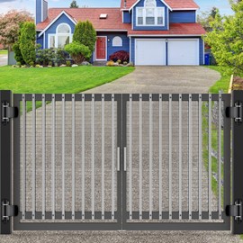 Insaga Heavy Duty Gate Hinges, 6mm Carbon Steel Weld-On Door Hinges with Black Oxide Finish, Built-in Bushings Bearings & Anti-Loose Nuts, 3.7"x2.8" for Smooth Opening, Fence/Farm/Driveway/Door Gates