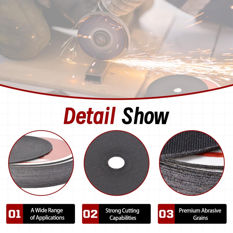 25 Pack 6" x.045 x7/8" Cut-Off Wheel - Metal &