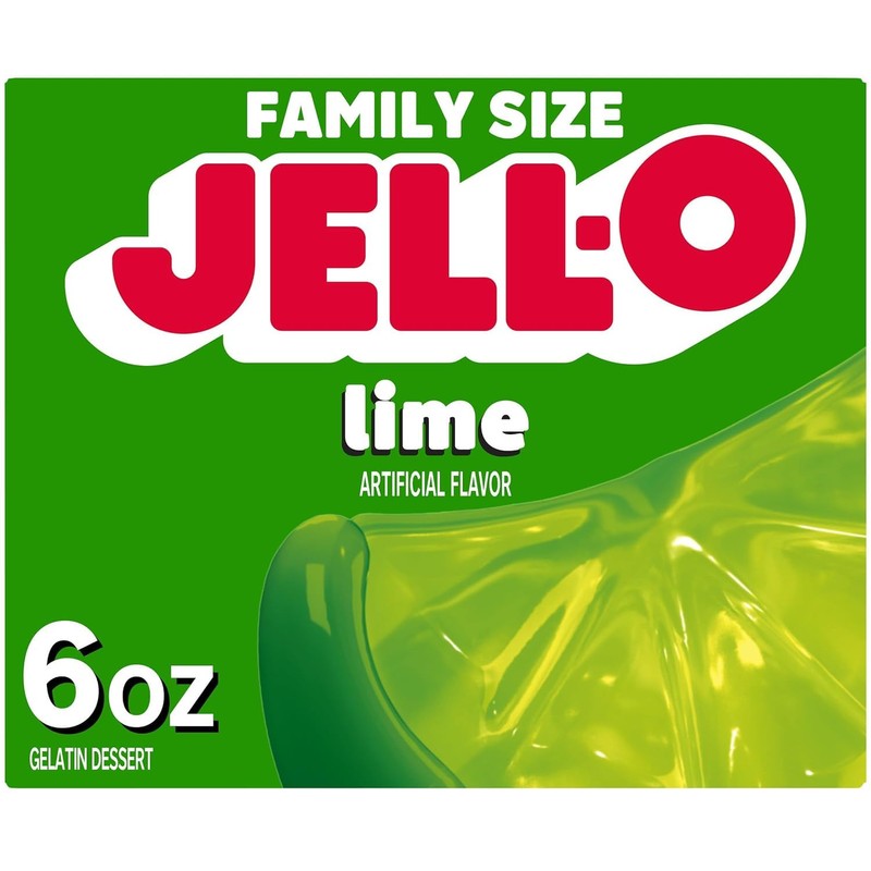 Jell-O Variety Pack Orange Cherry Lime Strawberry Raspberry 6 oz