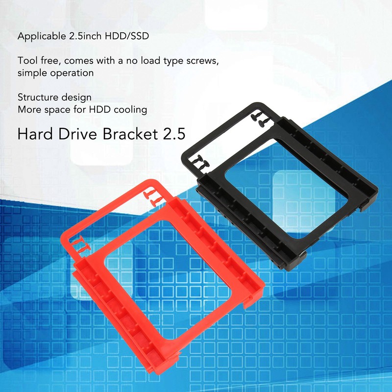 10pcs Hard Drive Bracket 2.5in Heat Dissipation High Compatibility HDD