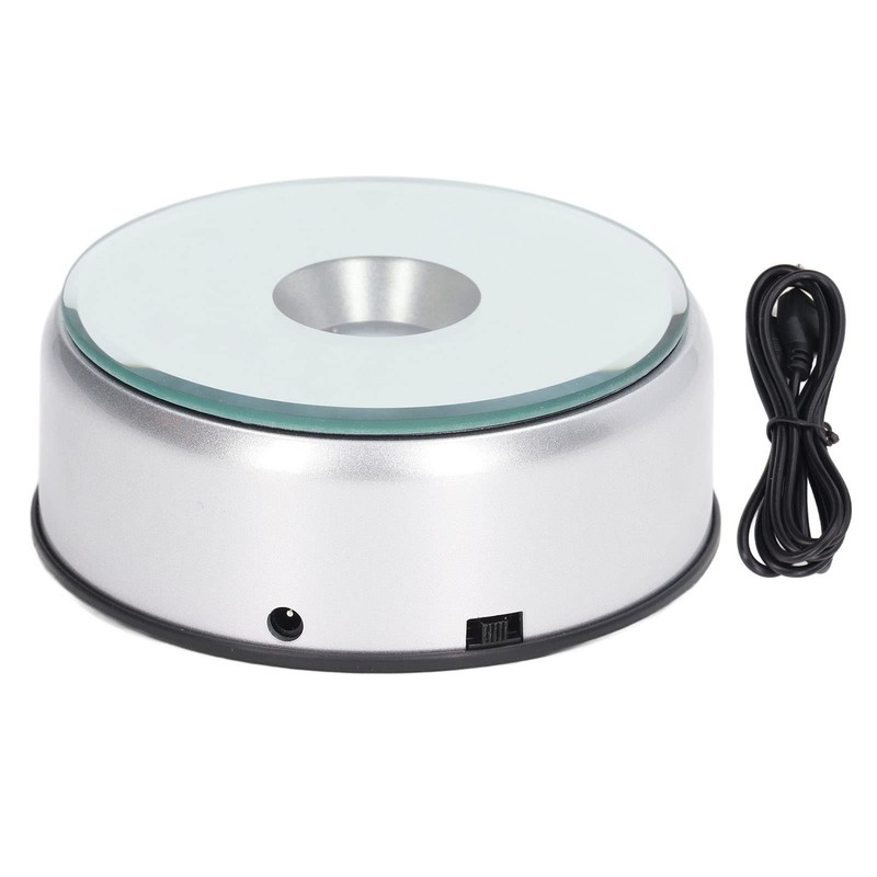 Cryfokt Rotating Display Stand, 360 Degree Turntable with Automatic Mute