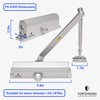 Commercial Door Closer Heavy Duty - Automatic Door Closer for