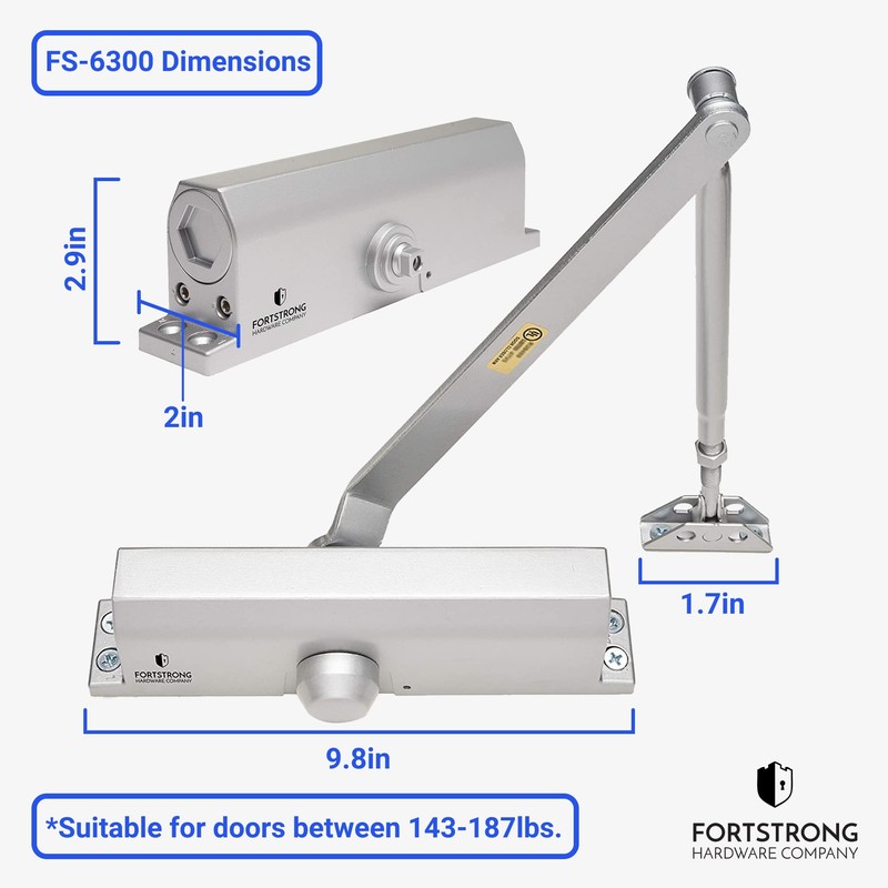 Commercial Door Closer Heavy Duty - Automatic Door Closer for