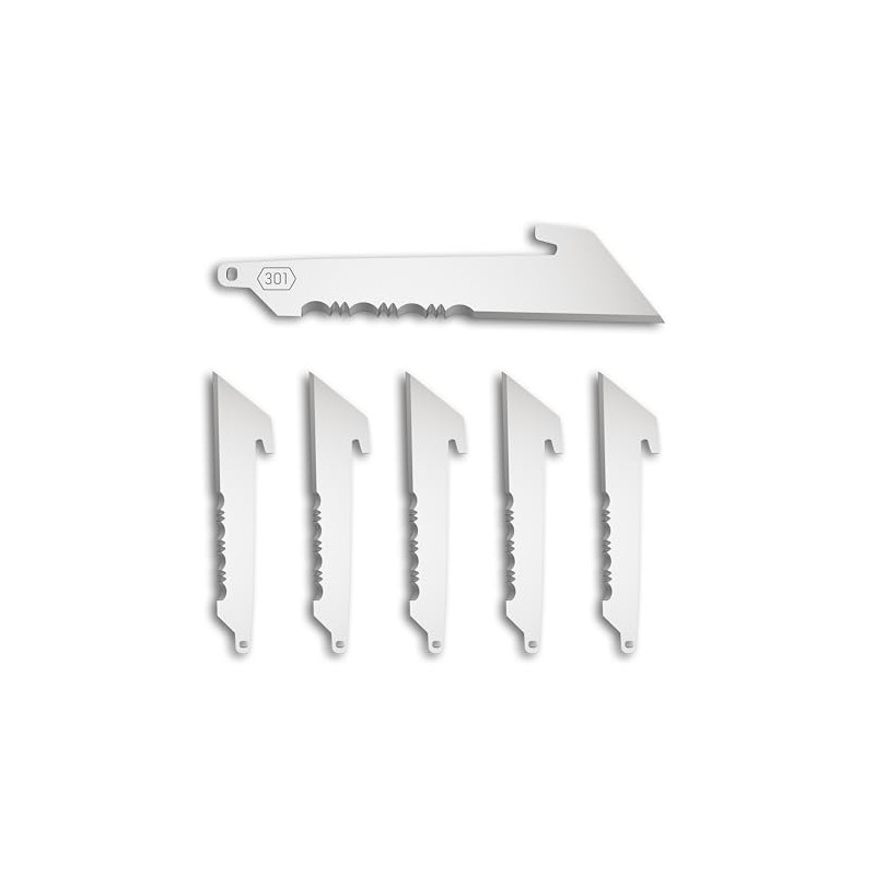 OUTDOOR EDGE RazorSafe 3" Utility with Serrations | 6 Pack