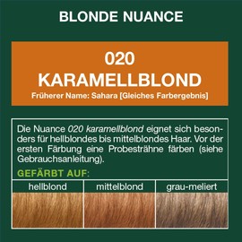 LOGONA Naturkosmetik Plant Hair Colour Powder 020 Caramel Blonde, with Avocado Oil, Vegan & Natural, Blonde Natural Hair Colour with Henna, Colouration, (2 x 100 g)