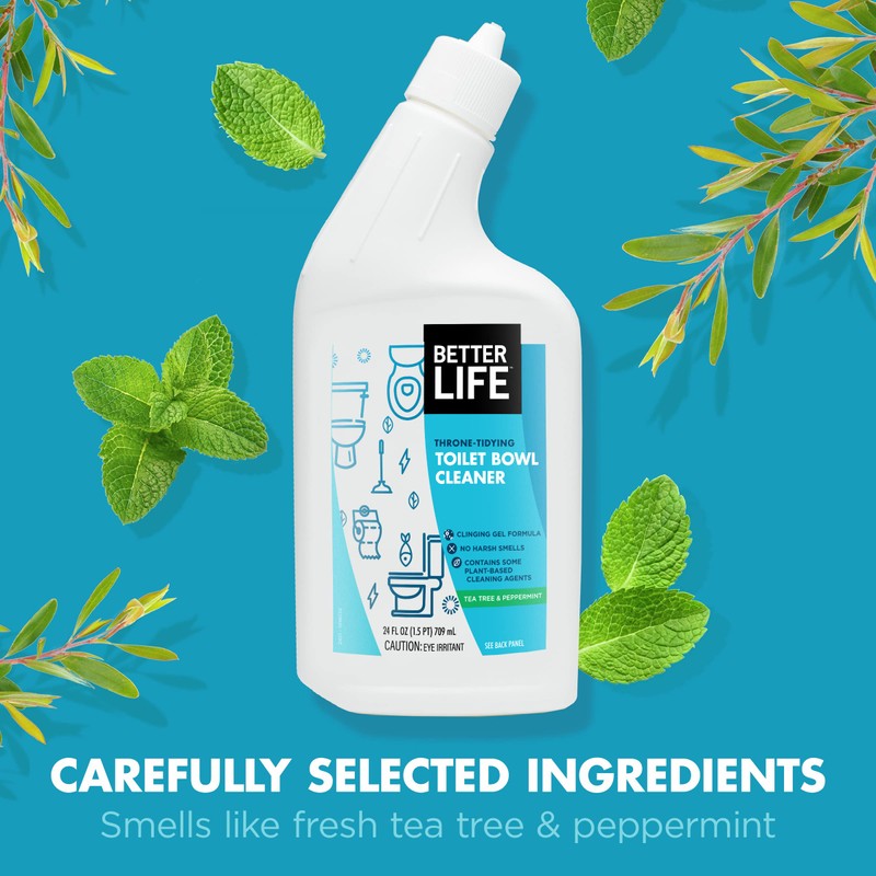 Better Life Toilet Bowl Cleaner, Plant-based, Stain & Odor Remover,