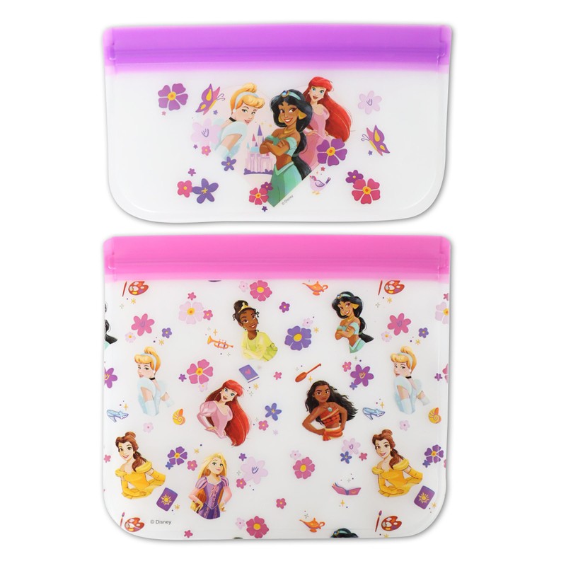 Princess PEVA Reusable Snack Bag 2 PK