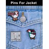 Anjulery Silly Goose Enamel Pins Set – 12-Pack Funny Goose-Themed