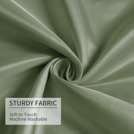 Gibelle Extra Long Shower Curtain Liner 72 x 84 Inches, Sage Green Shower Curtain Liner, Washable Waterproof Fabric Bathroom Shower Curtain