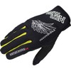 Komine MG-003 1177 Motorcycle Light Mesh Gloves Black/Yellow L Mesh