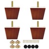 Michanco 2 inch Sofa Legs Square Furniture Feet Screw in
