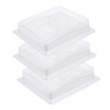 BIUDECO 3pcs Eyelash Practice Tray for Lash Extensions Beauty Face