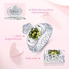 Claddagh August Peridot Birthstone Rings for Women 925 Sterling Silver