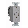 Bryant Electric 20-Amp, 125-Volt USBB20ACPDGY Type A and C USB