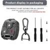 AIOEUOIA 3-Button Key Shell Replacement Case for Toyota FJ Cruiser