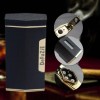 Quad Flame Cigar Torch Lighter with Cigar Punch Cutter Matte